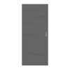 HÖRMANN Schiebetür Groove 50 Staubgrau RAL 7037 Lack DesignLine