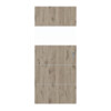 HÖRMANN Schiebetür Pure 2 Nordeiche Duradecor DesignLine mit Lichtausschnitt quer mit bündiger Lisene Plain 80-7