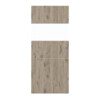 HÖRMANN Schiebetür Pure 2 Nordeiche Duradecor DesignLine mit Lichtausschnitt quer mit Lisene Plain 79