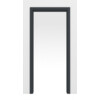 HUGA Schiebetürsystem in der Wand laufend Anthrazit ähnlich RAL 7016 Lack Basic mit Zarge