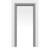 JELD-WEN Schiebetürsystem in der Wand laufend Classic Flint Grey DuriTop