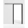 GARANT Line-Schiebetürsystem vor der Wand laufend 0901-60 Black Resopal