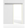 GARANT Line-Schiebetürsystem vor der Wand laufend W980ST15 Platinweiß GHK08