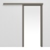 HÖRMANN Schiebetürsystem vor der Wand laufend Taupe RAL 7048 Lack ProLine mit Zarge