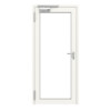 TECKENTRUP Innentür-Set Aluminium Rohrrahmentür T30 FireStop ADS90 Schüco mit Lichtausschnitt LA-01 inkl. Blockzarge