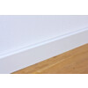 Sockelleiste 16 x 78 x 2400 mm Massivholz weiß lackiert kubisch R3 Clip-Nut