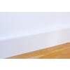 Sockelleiste 18 x 115 x 2400 mm Massivholz rund weiß lackiert Clip-Nut