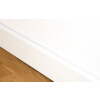 Sockelleiste 18 x 58 x 2440 mm MDF weiß konisch Clip-Nut