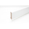 Sockelleiste 18 x 76 x 2440 mm MDF weiß oben rund Clip-Nut