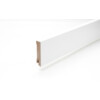 Sockelleiste 18 x 80 x 2440 mm MDF weiß gefast Modern 80 Clip-Nut