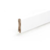 Sockelleiste 18 x 58 x 2440 mm MDF weiß oben rund Clip-Nut