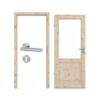 RADEX Innentür-Set Typ 6002-LA Kiefer Massivholz mit Zarge und Drücker