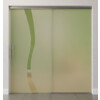 ERKELENZ Glasschiebetür Bergamo Motiv klar mit festem Seitenteil Sigma Flexible Variante 1 