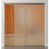 ERKELENZ Glasschiebetür Linie 1 Motiv matt mit festem Seitenteil Sigma Flexible Variante 1 