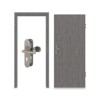 CLASSEN Wohnungseingangstür-Set Grigio Eiche CPL 4.1 mit Zarge und Beschlag