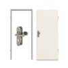 CLASSEN Wohnungseingangstür-Set Weiß RAL 9010 CPL 4.1 mit Stahl-Blockzarge und Beschlag