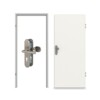 CLASSEN Wohnungseingangstür-Set Weiß RAL 9016 CPL 4.1 mit Stahl-Blockzarge und Beschlag