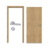 JELD-WEN Innentür-Set Eiche hell Optima DuriTop CPL mit Zarge und Drücker