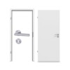 JELD-WEN Innentür-Set Uni grau Optima DuriTop CPL mit Zarge und Drücker