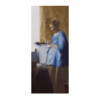 Johannes Vermeer Reproduktion auf eigener Innentür Briefleserin in Blau