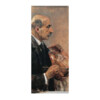Max Liebermann Reproduktion auf eigener Innentür Selbstbildnis mit Palette