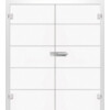 ERKELENZ Ganzglas Doppelflügeltür Basic 08 Mattierung mit Motiv klar