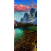 ERKELENZ Glasschiebetür Bergsee Fotoprint