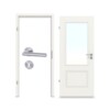 CLASSEN Innentür-Set Terra RAL 9016 Weißlack 3.11 mit Zarge und Drücker