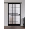 LIENBACHER GLAS Ganzglas Schiebetür Modell 624 Black Signature Satiniert