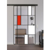 LIENBACHER GLAS Ganzglas Schiebetür Modell 629 Black Signature Klarglas