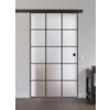 LIENBACHER GLAS Ganzglas Schiebetür Modell 633 Black Signature Satiniert