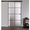 LIENBACHER GLAS Ganzglas Schiebetür Modell 644 Black Signature Satiniert