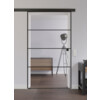 LIENBACHER GLAS Ganzglas Schiebetür Modell 647 Black Signature Klarglas