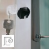 Ganzglas-Schiebetür vor der Wand laufend - Montage