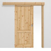 KILSGAARD Schiebetür-Set vor der Wand laufend Typ 02-02 Kiefer Massivholz mit Zarge