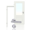 CLASSEN Innentür-Set Terra RAL 9003 Weißlack 3.11 mit Zarge und Drücker