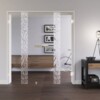 LIENBACHER GLAS Ganzglas Doppelflügeltür Modell 301 negativ Klarglas