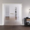 LIENBACHER GLAS Ganzglas Doppelflügeltür Modell 306 negativ Klarglas