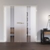 LIENBACHER GLAS Ganzglas Doppelflügeltür Modell 316 negativ Klarglas