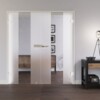 LIENBACHER GLAS Ganzglas Doppelflügeltür Modell 328 negativ Klarglas