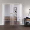 LIENBACHER GLAS Ganzglas Doppelflügeltür Modell 361 negativ Klarglas