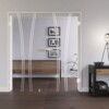 LIENBACHER GLAS Ganzglas Doppelflügeltür Modell 393 negativ Klarglas