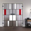 LIENBACHER GLAS Ganzglas Doppelflügeltür Modell 629 Black Signature Satiniert