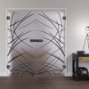 LIENBACHER GLAS Ganzglas Doppelflügeltür Modell 636 Black Signature Satiniert