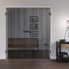 LIENBACHER GLAS Ganzglas Doppelflügeltür Modell 637 Black Signature Klarglas