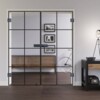 LIENBACHER GLAS Ganzglas Doppelflügeltür Modell 644 Black Signature Klarglas