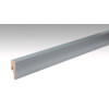 MEISTER Edelstahl-Optik Sockelleiste Profil 8 PK (2380 x 18 x 50 mm)
