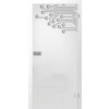 ERKELENZ Glastür Platine 3 Mattierung mit Motiv klar