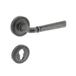 INTERSTEEL Zimmertürgarnitur Bellevue Altgrau Rundrosetten PZ