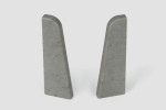 Ansicht von Stein grau Endstück für Sockelleiste 17 x 60 mm - Egger